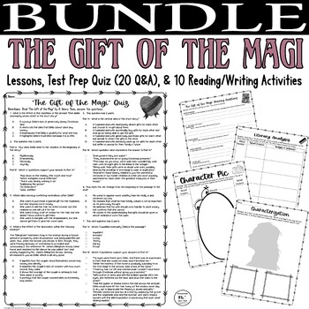 The Gift Of Magi By O Henry Common Core Reading Test Prep Lesson Pack