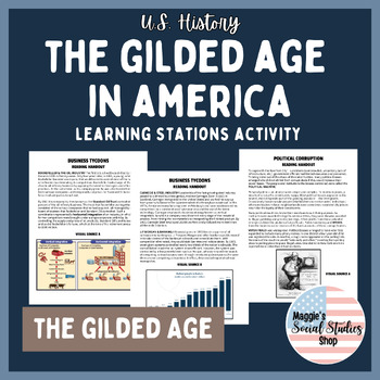 Preview of The Gilded Age in America | Stations or Gallery Walk Activity