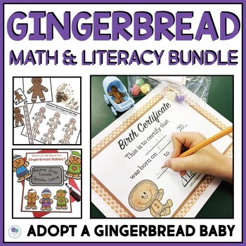 Preview of The Gingerbread Baby Activities December Math Games Kindergarten First Grade
