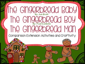 Preview of The Gingerbread Baby, Gingerbread Boy & Gingerbread Man Extension Activities