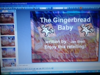 Preview of The Gingerbread Baby by Jan Brett Retelling Comprehension PowerPoint