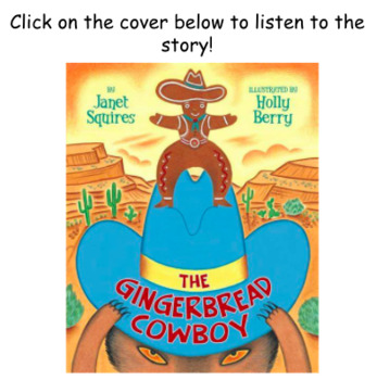 Preview of The Gingerbread Cowboy (Google Slide/PearDeck) Assignment