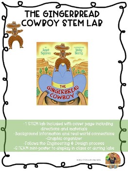 Preview of The Gingerbread Cowboy STEM Lab