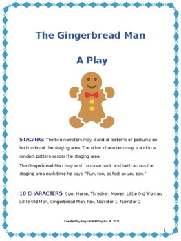 Preview of The Gingerbread Man - A Play