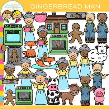 Preview of The Gingerbread Man Folktale Story Clip Art