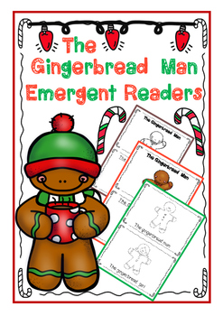 Preview of The Gingerbread Man Emergent Readers **FREEBIE**