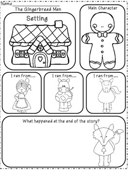 Download The Gingerbread Man Emergent Reader & Activities / Kindergarten by BB Kidz