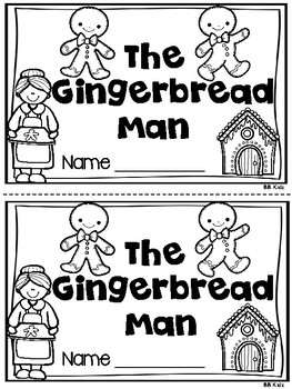 Preview of The Gingerbread Man Emergent Reader and Writing Prompt {Kindergarten}