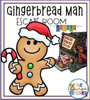 Preview of The Gingerbread Man Escape Room - Holiday Activities for New Year 2023 #Winter