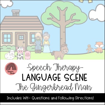 Preview of The Gingerbread Man Language Scene | Speech Therapy Picture Scene