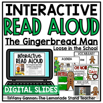 Preview of The Gingerbread Man Loose in the School DIGITAL Read Aloud Google Slides TM