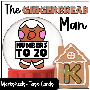 Preview of The Gingerbread Man Numbers to 20 Math Bundle