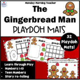 The Gingerbread Man Playdoh Mat Activities Numbers 1-20 Story Retelling Measure