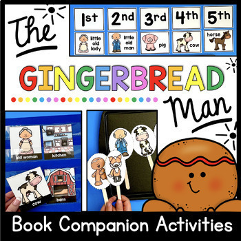 Preview of The Gingerbread Man Story Retelling Activities Sequencing Book Companion