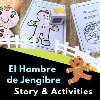 Preview of The Gingerbread Man Winter Unit in Spanish for PreK - Early Elementary