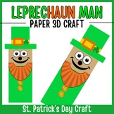 Leprechaun Man 3D Craft Paper