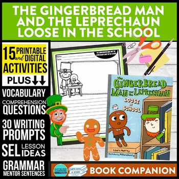 Preview of THE GINGERBREAD MAN and THE LEPRECHAUN LOOSE AT SCHOOL Book Companion Activities
