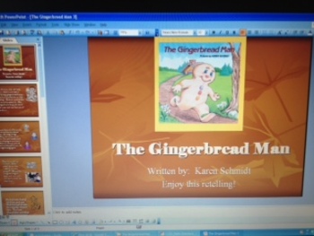 Preview of The Gingerbread Man by Karen Schmidt -Retelling Comprehension PowerPoint