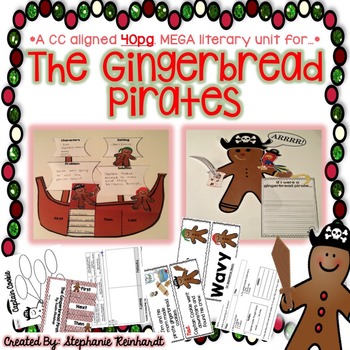 Preview of The Gingerbread Pirates Literacy Unit! **1st and 2nd Grade CC Aligned**