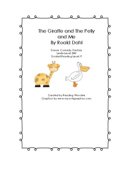 The Giraffe The Pelly and Me Book Club by Reading Wonders TpT