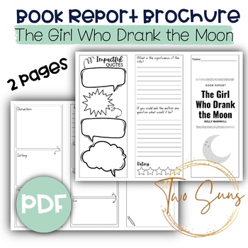 book report on the girl who drank the moon