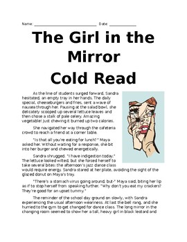 Preview of The Girl in the Mirror: Cold Read