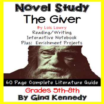 Preview of The Giver Novel Study & Enrichment Project Menu; Plus Digital Option
