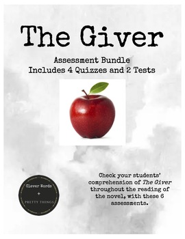 Preview of The Giver Assessment Bundle