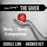 The Giver Book + Movie Comparison · Google Link
