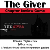 The Giver Chapter 13 Breakout Style Review Game