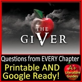The Giver Chapter Questions (200) - Comprehension Sets for