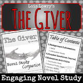 The Giver Chapter Questions - Novel Companion - Standard-B