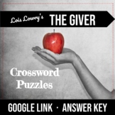 The Giver Crossword Puzzles · Set of 5 · Google Link · Answer Key