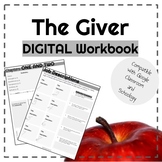 The Giver DIGITAL Unit Workbook