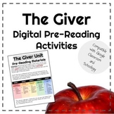 The Giver: Digital Pre-Reading Materials
