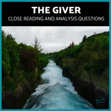 The Giver Discussion Questions, Chapter Questions, Chapter