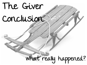 Preview of The Giver Ending - Claims, Evidence, Reasoning