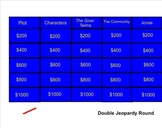 The Giver Jeopardy Review Game for Smartboard