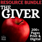The Giver Novel Study Unit BUNDLE - 200+ Pages in Print & Digital