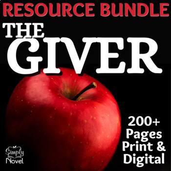 Preview of The Giver Novel Study Unit BUNDLE - 200+ Pages in Print & Digital
