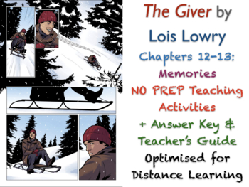 Preview of The Giver (Lois Lowry) - Chapters 12-13 - Memories - ACTIVITIES + ANSWERS
