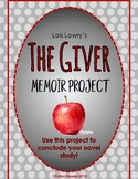 The Giver - Lois Lowry - Memoir Project - Novel Study