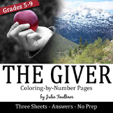 The Giver Novel/Movie Coloring-by-Number Pages