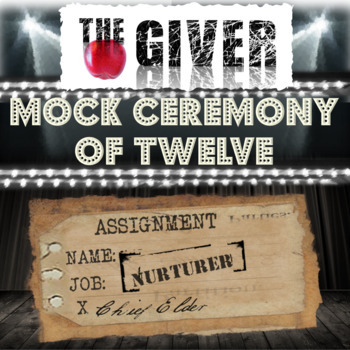 Preview of The Giver Novel Study Activity: "CEREMONY OF TWELVE" (Fun Mock Ceremony!)