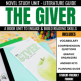 The Giver Novel Study: Chapter Comprehension Questions & F