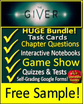 Preview of The Giver Novel Study Free Sample