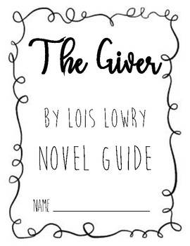 Preview of The Giver Novel Study Packet