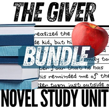 Preview of THE GIVER Unit Novel Study Bundle of The Giver Activities & Novel Study Lessons