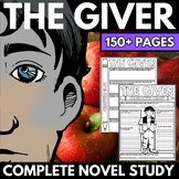 The Giver Novel Study Unit | Comprehension Questions | Activities | Projects