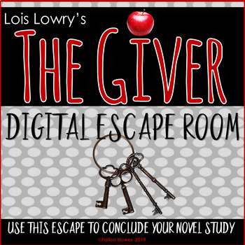 Preview of The Giver - Novel - Test Review - Digital Escape - Engaging Activity!
